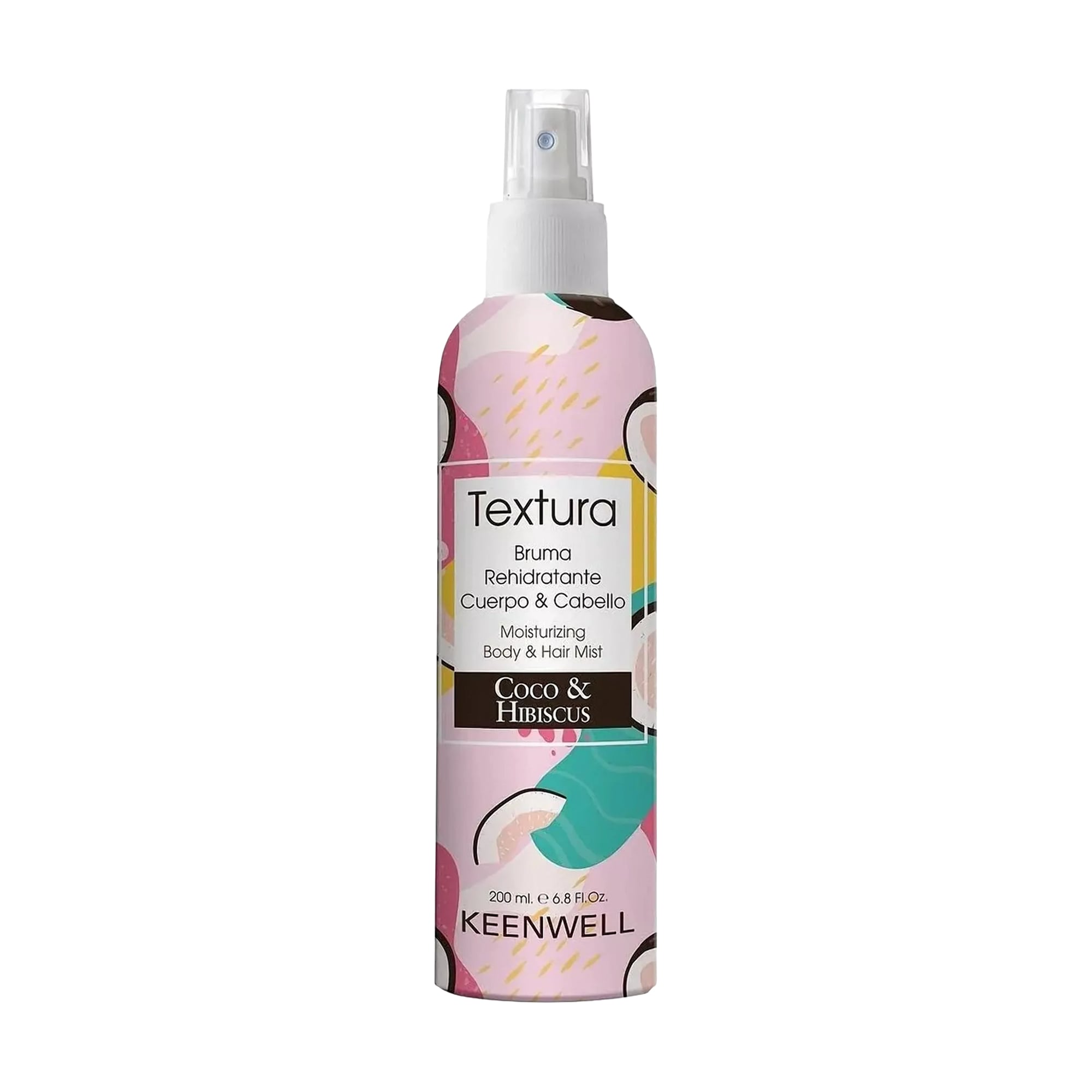 Спрей-міст для волосся та тіла Keenwell Textura Moisturizing Body Hair &amp; Mist Coco &amp; Hibiscus, 200 мл